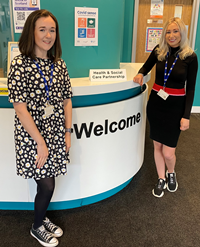 Inverclyde HSCP children and families social workers Amy Caldwell, left, and Emma Aitken.